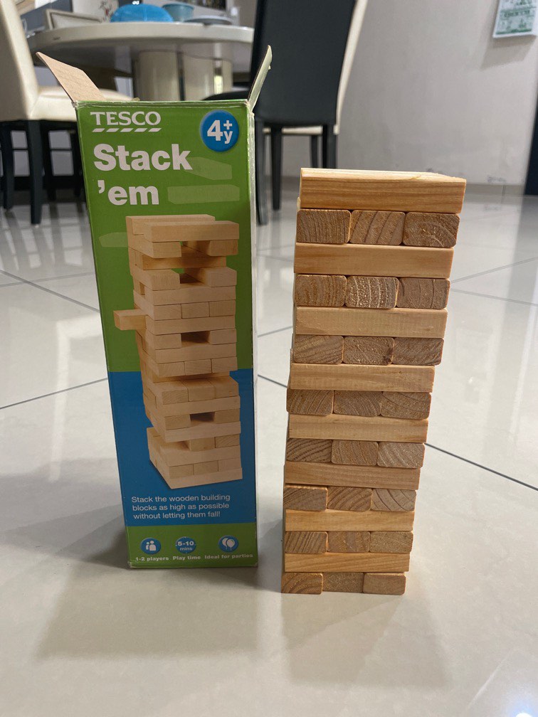Wooden building cheap blocks tesco