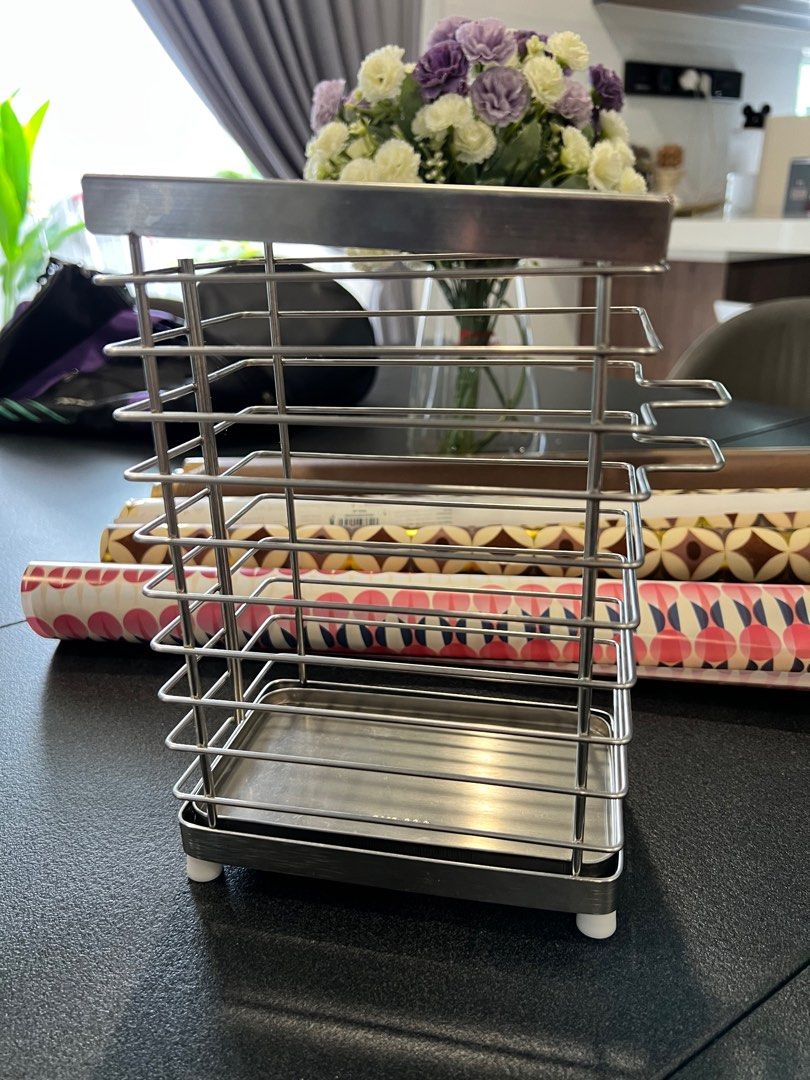 Stainless steel Knife stand, Furniture & Home Living, Kitchenware