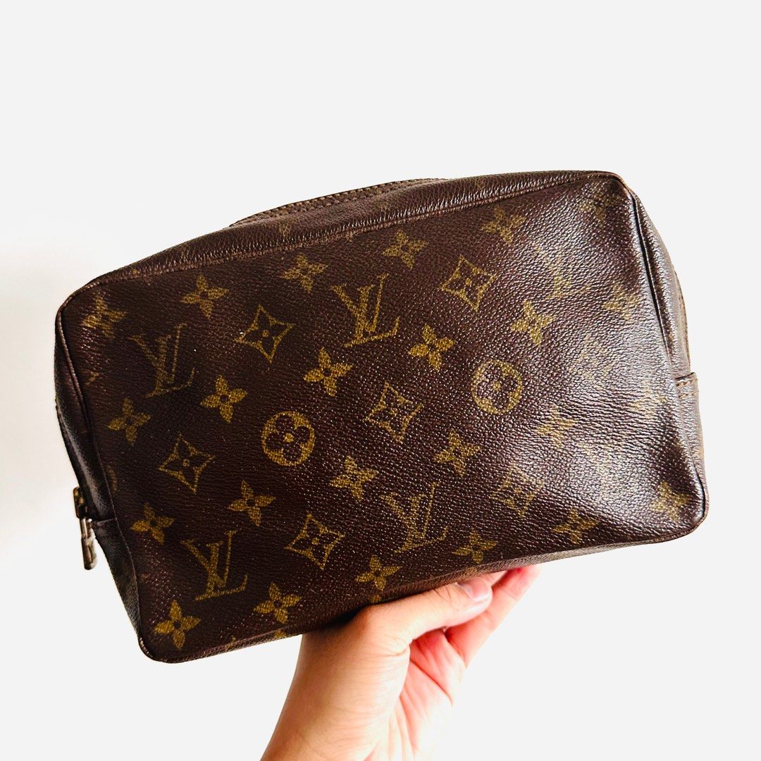 LOUIS VUITTON RARE TRANSPARENT BAG WITH MONOGRAM POUCH/CLUTCH, Luxury, Bags  & Wallets on Carousell