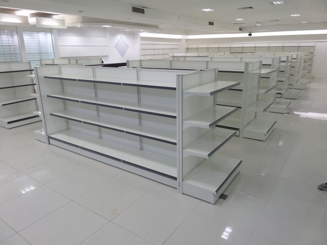 steel gondola shelves racks standee, Furniture & Home Living, Furniture ...