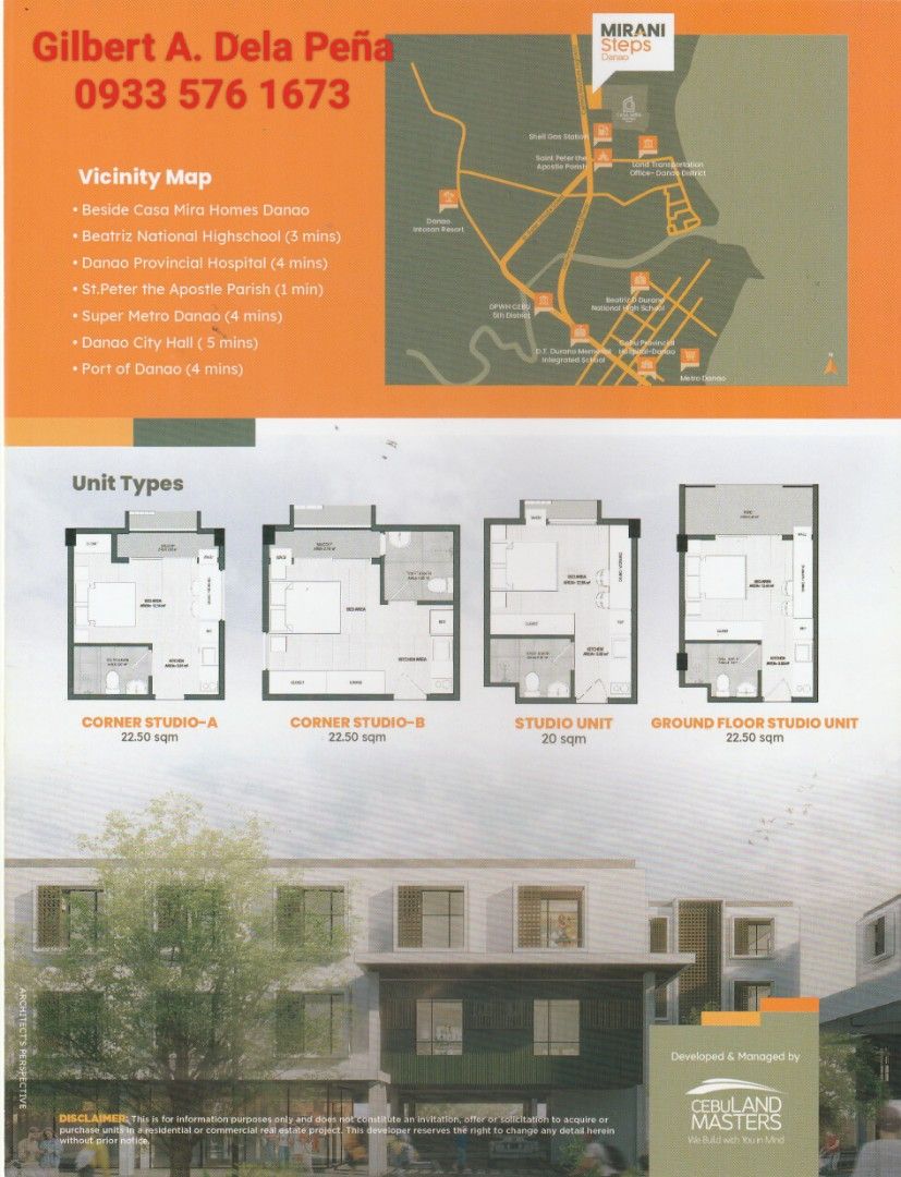 Studio unit in MIRANI STEPS Guinsay Danao City Cebu, Property, For Sale