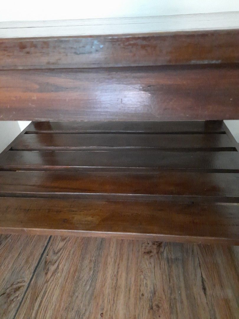 Study Table with Chair (for kids) (Category: Tables & Sets) located in Quezon City. Submitted by mylsyu (Listing ID 1248878515, Image 2). Description: ❗Study Table for Kid ❗With Chair included ❗Super Sturdy (heavy) ❗Excellent condition ❗Made from thick wood (pinasadya at super ganda ng wood na ginamit) ❗Table Size: 21" x 25" Height: 17".