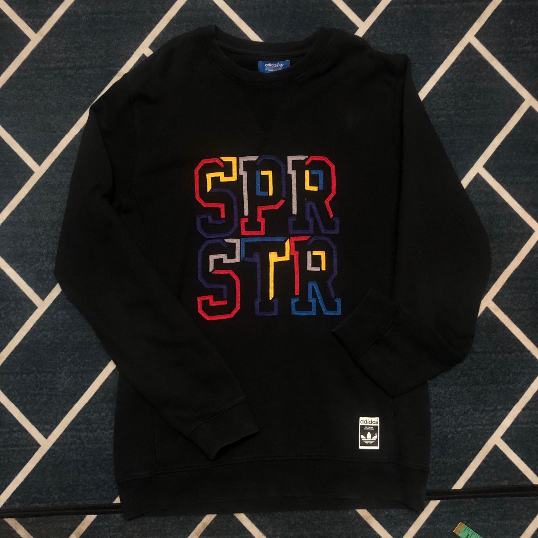 Sweat shirt adidas super star Men s Fashion Activewear on Carousell