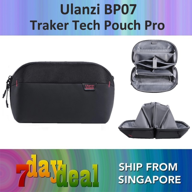 ULANZI Traker Tech Pouch Pro, BP07 Traker Storage Bag 2.5 L, Electronics  Organizer, Splash-Resistant Travel Accessory Handle Bag, Gadgets Organizer