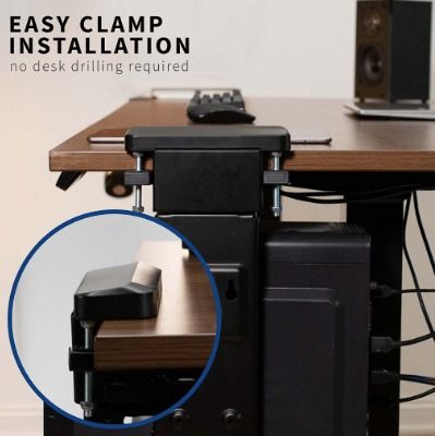 ULTi Clamp-On PC Holder with USB 3.0 Ports - No Drilling Required ...