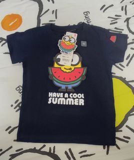 Uniqlo minion T恤，全新， size:100