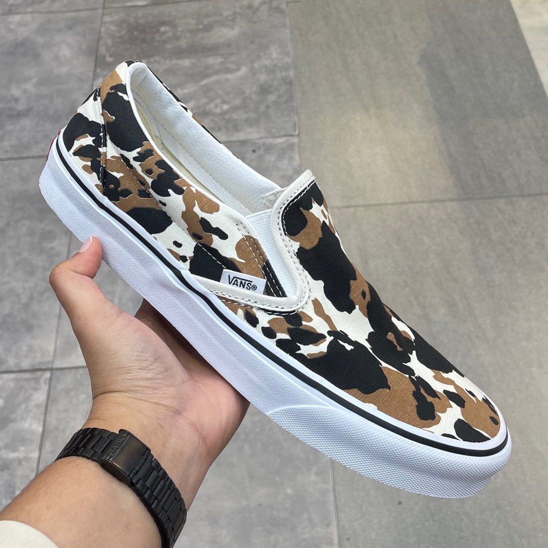 Vans slip on cow shop