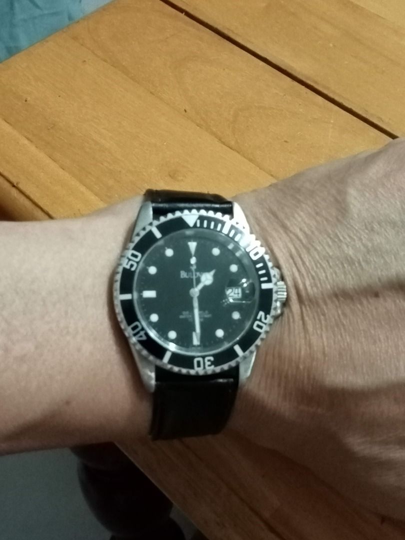 Very Rare 1980s Bulova Professional Submariner Diver 1D16M 25J