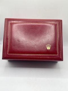 VINTAGE BIG ROLEX WATCH BOX CASE LEATHER  REF 53.00.01