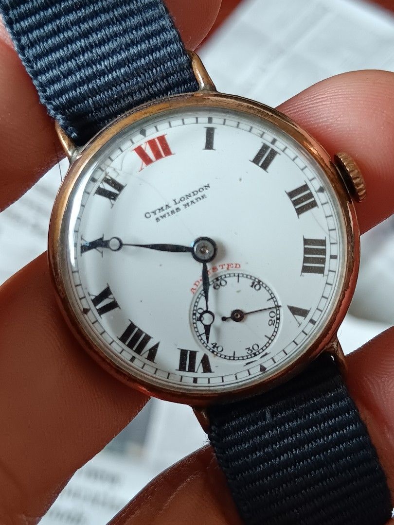 Enseigne Vintage Cyma Agent - Fabriquée Par Huguenin En Suisse, Objet De Décoration