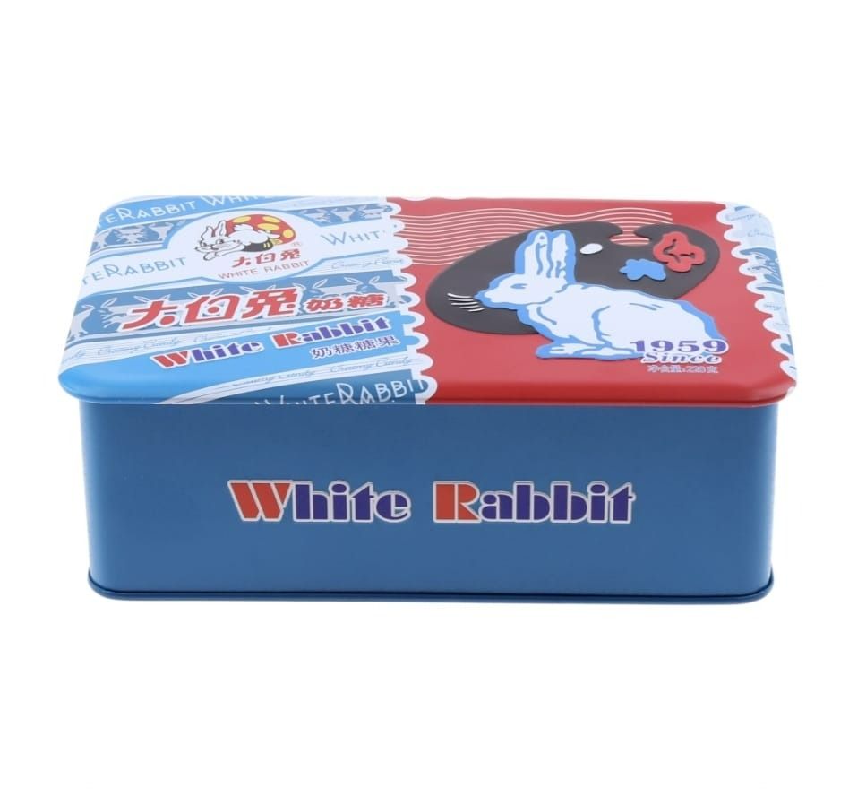 White Rabbit Reusable Tin Collection - Creamy Milk Candies, 60th ...