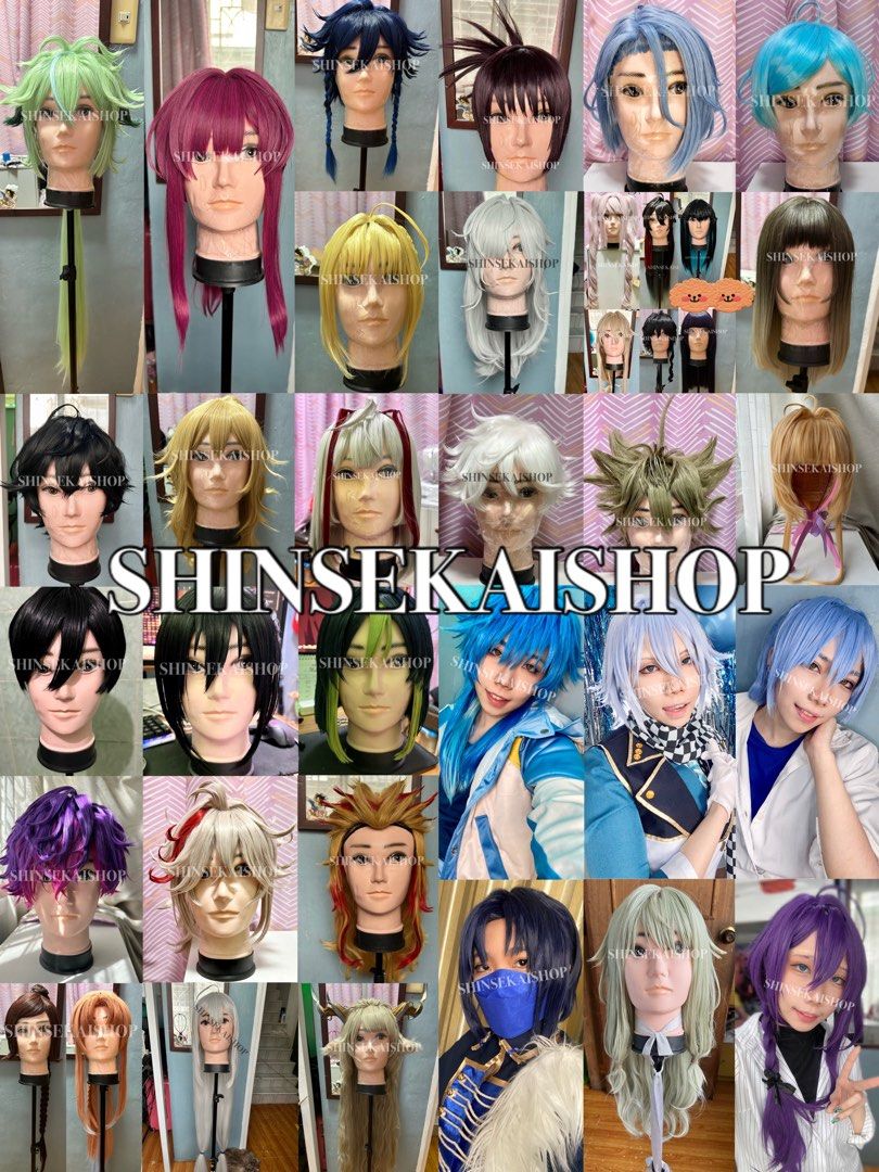Men Male Short Full Wigs Boys Anime Cosplay Costume Party Synthetic Hair Wig  @M | eBay