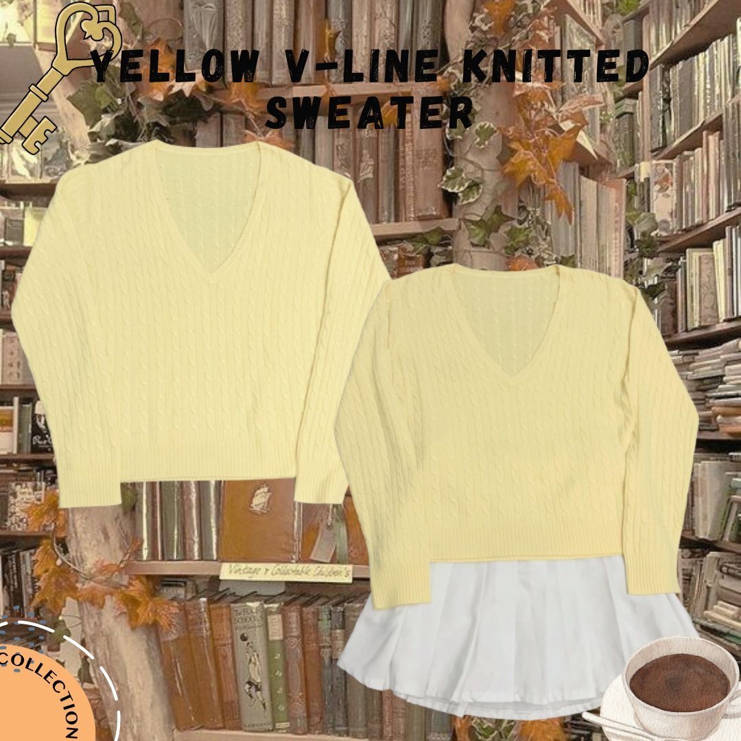 Aesthetic store yellow sweater