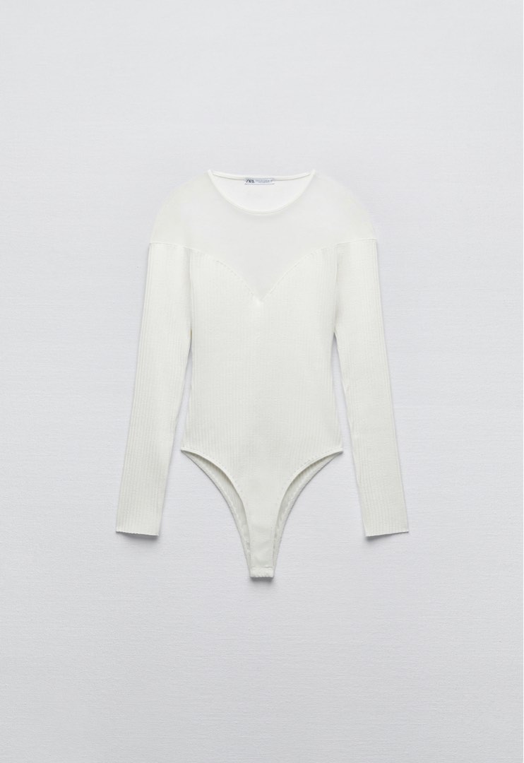 Zara Contrast Bodysuit on Carousell