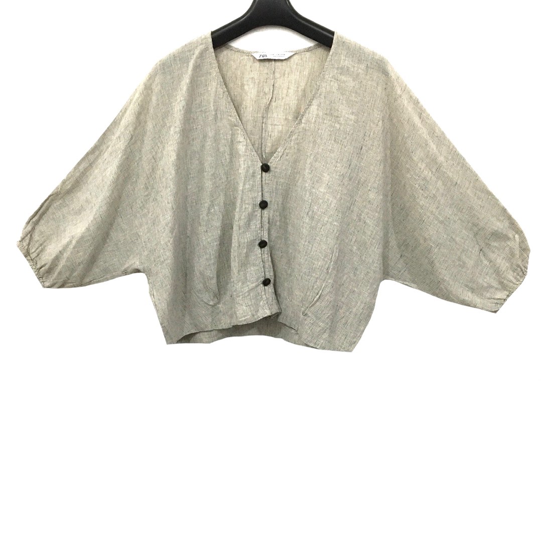 Zara Linen Blend Loosefit Tops on Carousell