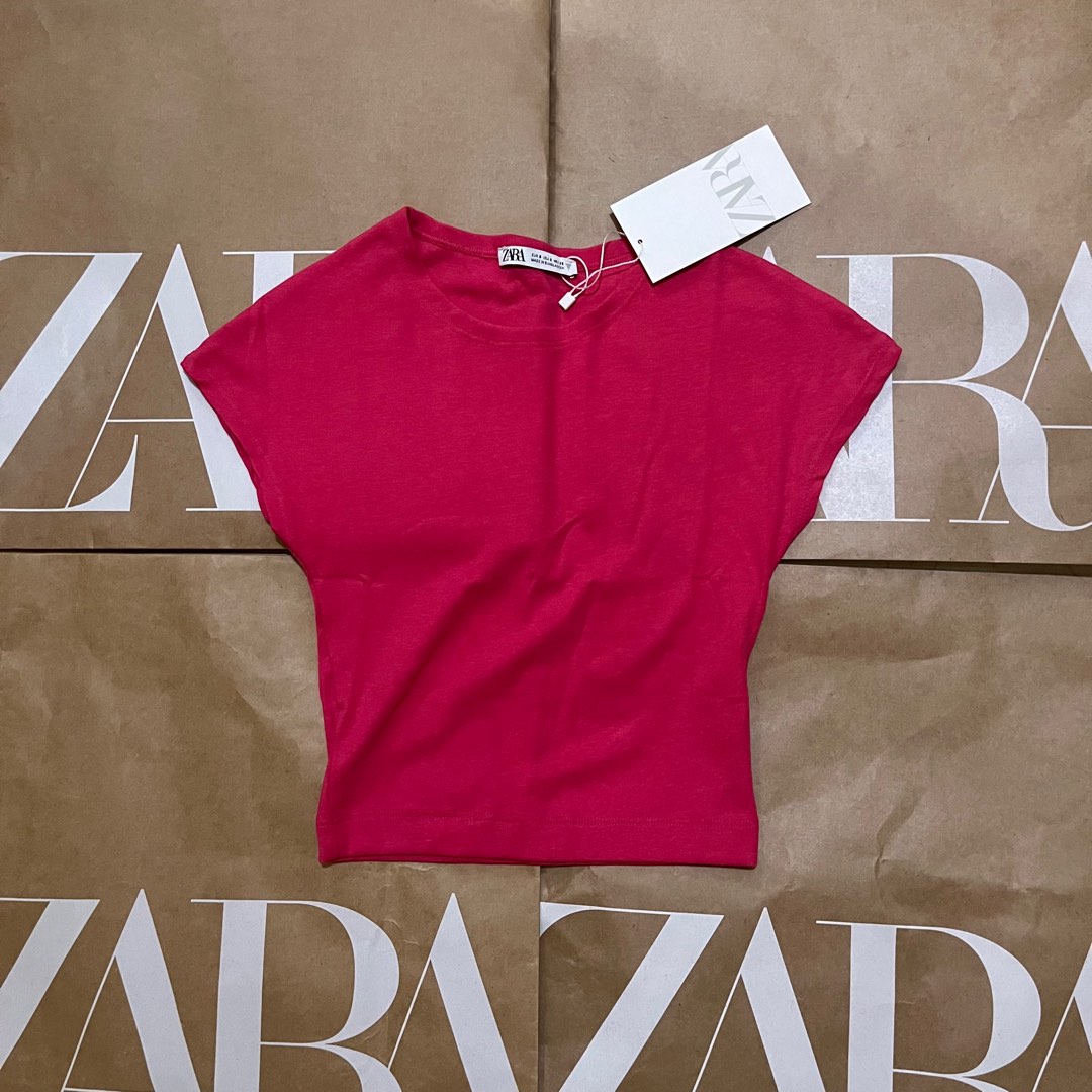 Zara Pink Top, Women's Fashion, Tops, Shirts on Carousell