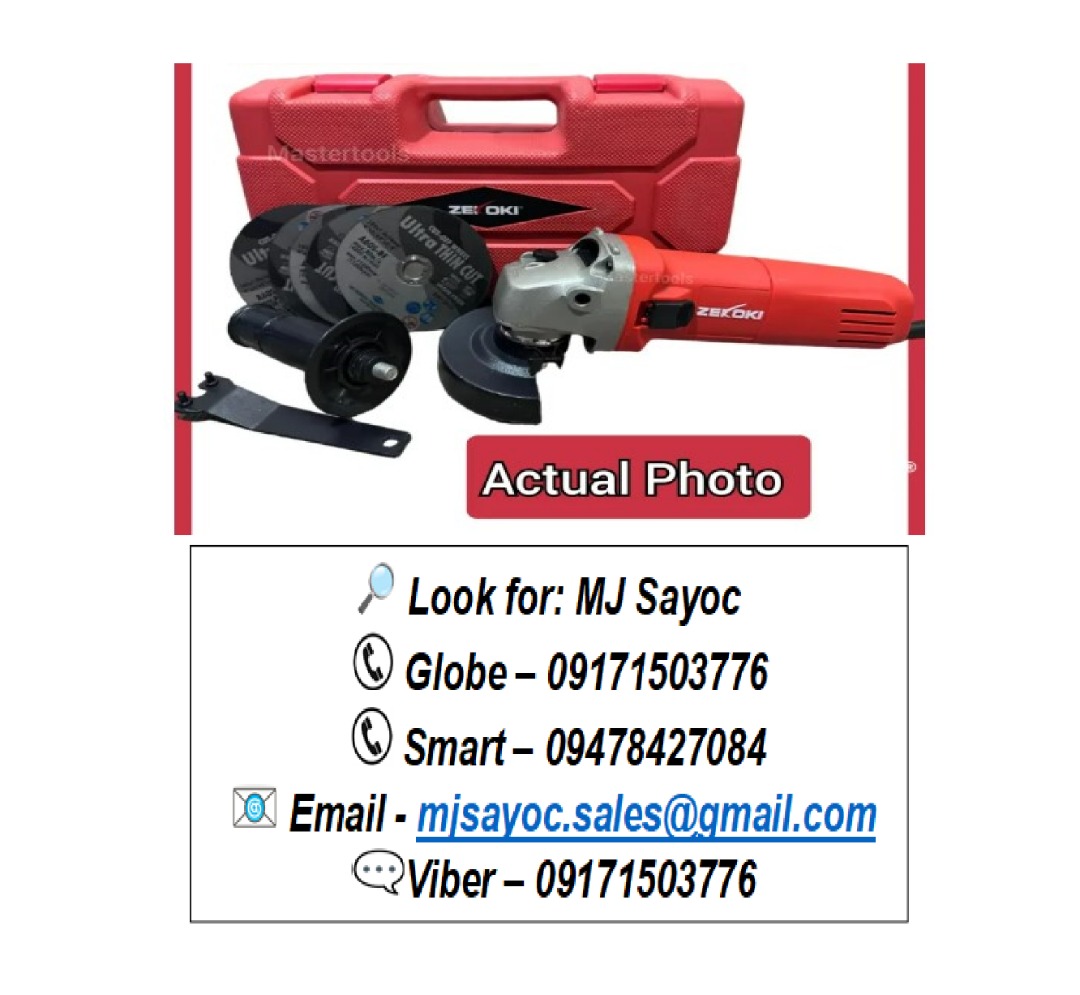 Zekoki Angle Grinder wt Case 720W Variable speed slide switch ZKK