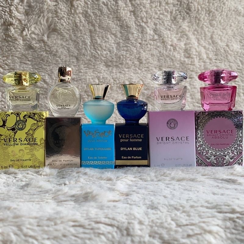 100 Authentic Miniature Versace Bright Crystal Absolu Eau de Parfum 5ml For Women