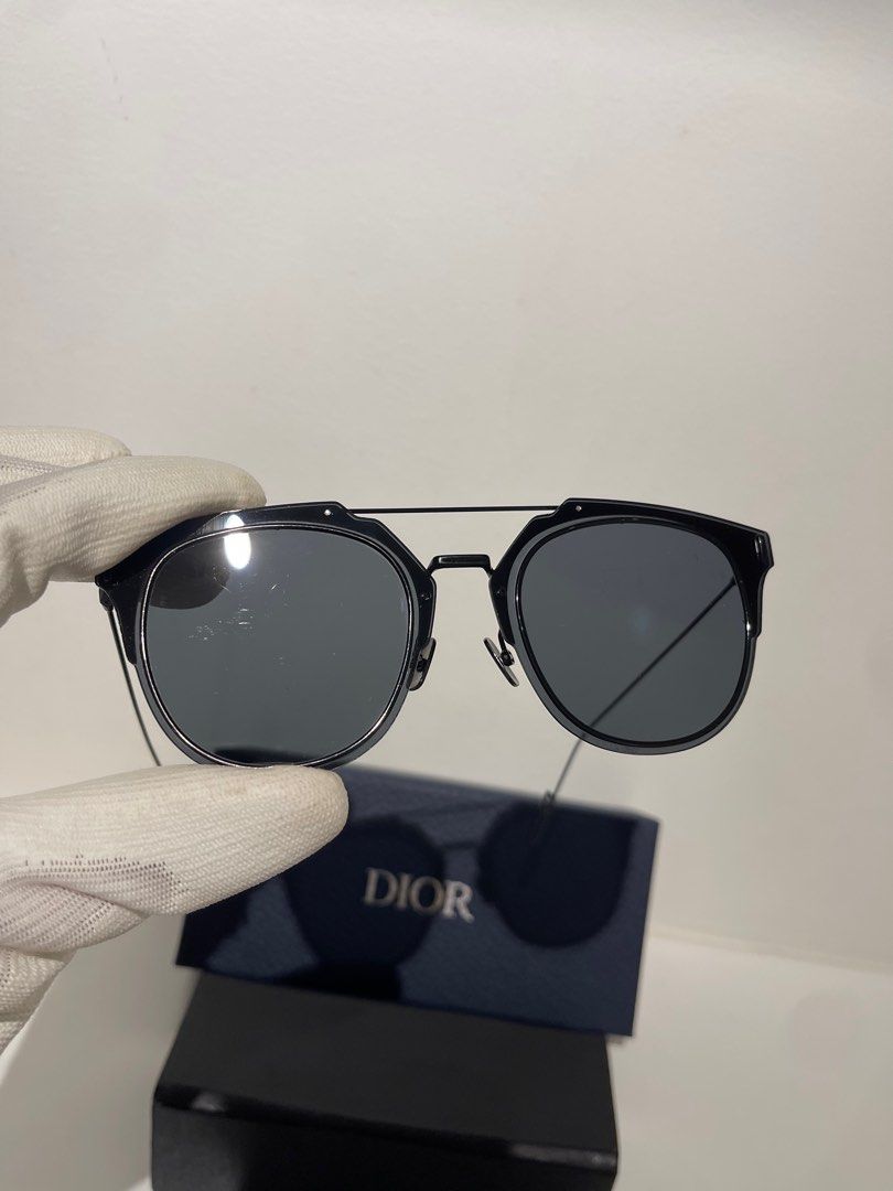 100 Legit Dior Composit 1.0 Black Sunglasses Men s Fashion