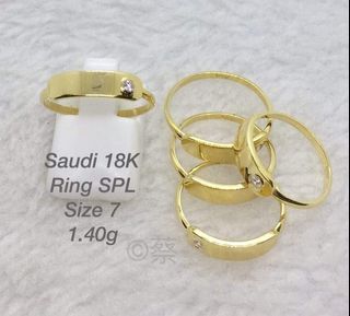 18K Saudi Gold signet ring