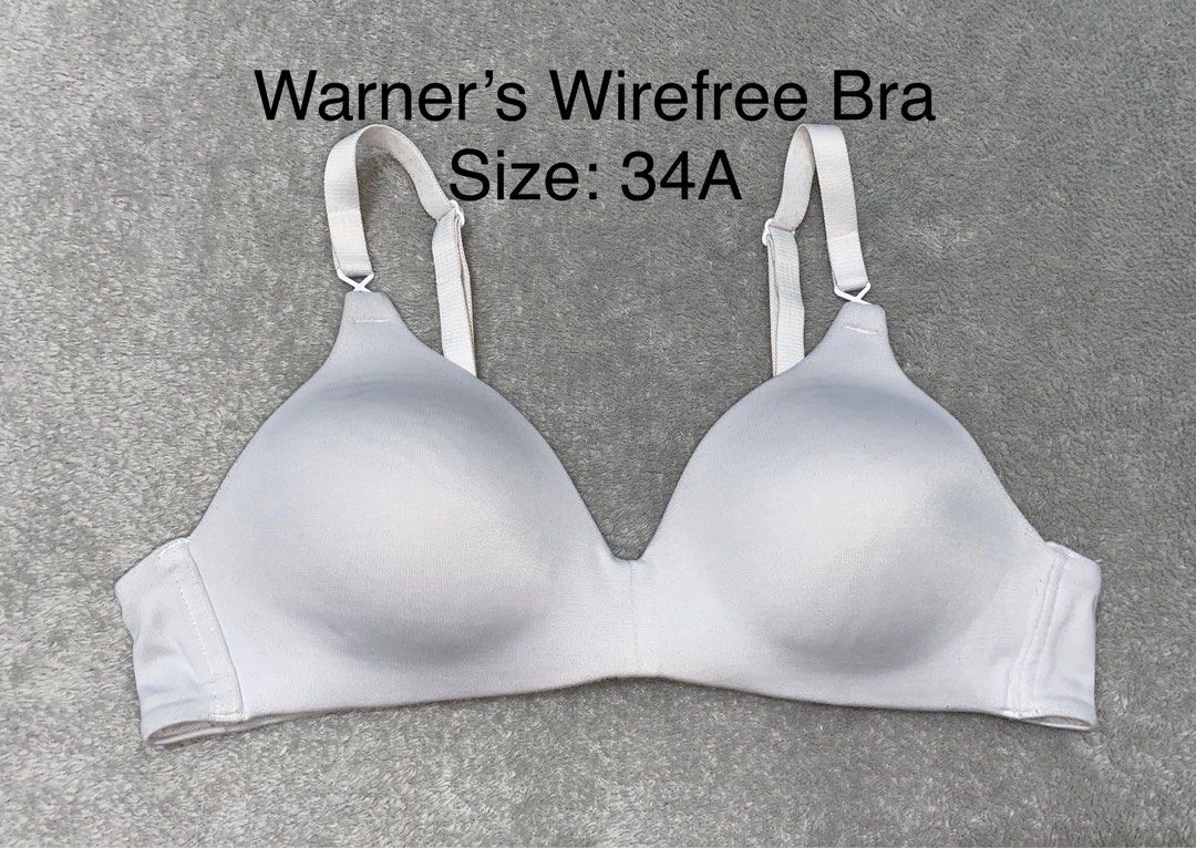 34A Warners Wirefree Tshirt Bra, Women's Fashion, Undergarments