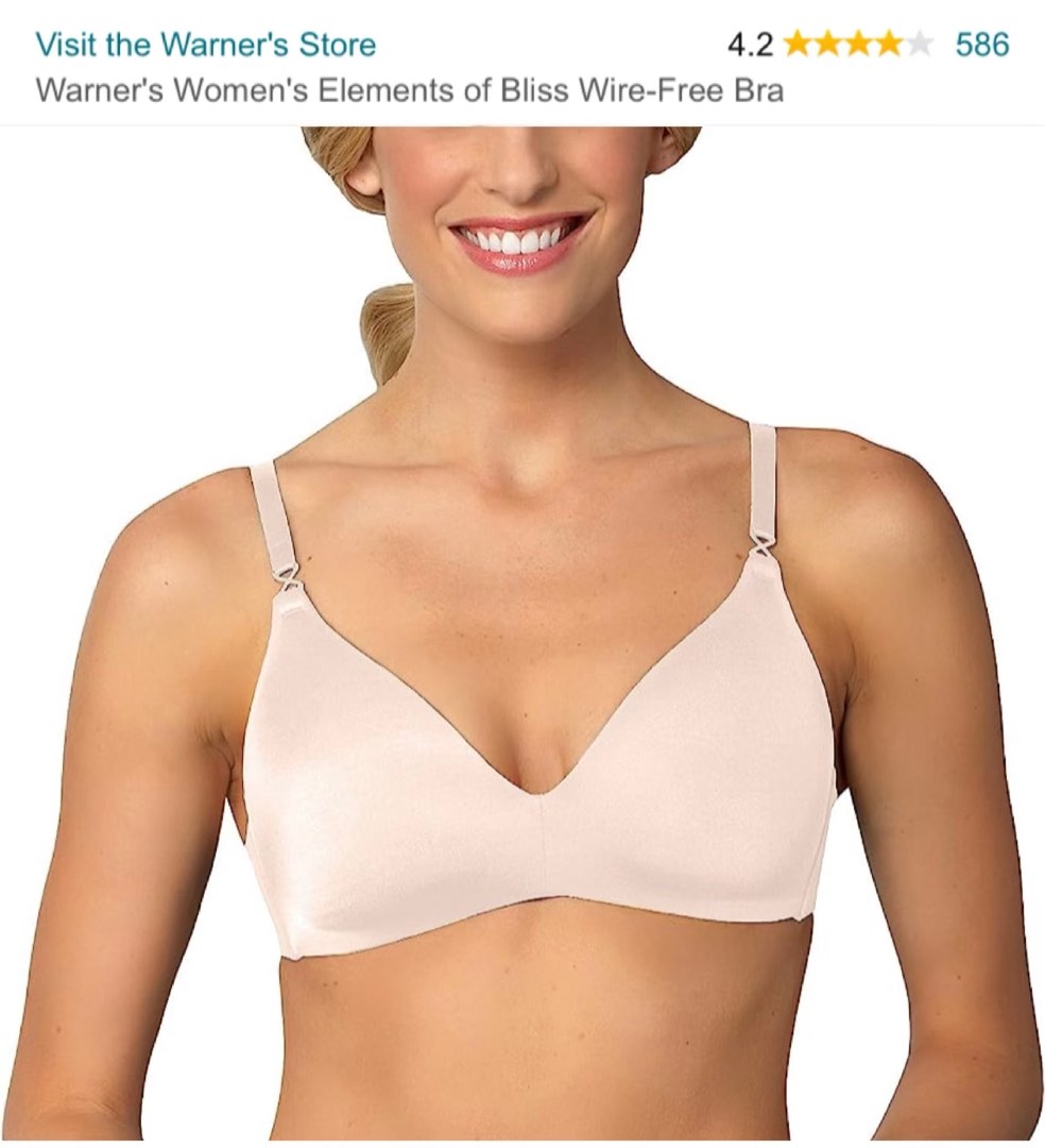 34A Warners Wirefree Tshirt Bra, Women's Fashion, Undergarments