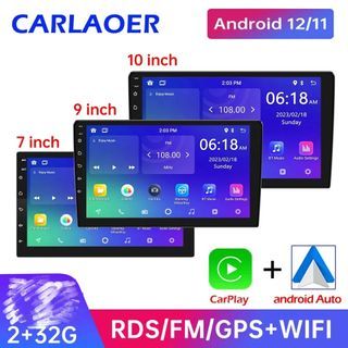 4G Android 11 汽車收音機 Autoradio 32G 2 Din 7"/9"/10" 通用 WIFI GPS 汽車音響多媒體播放器 適用於現代日產豐田起亞