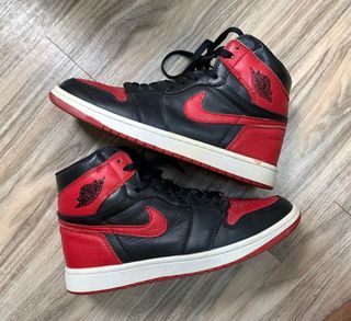 ⚠️完全不用考慮的價格 超經典款 2016 Nike Air Jordan 1 OG Bred Banned 黑紅 櫻木花道 黃金尺寸us10.5 台灣公司貨 Penny Dunk都可參考 100%真品 售出不退
