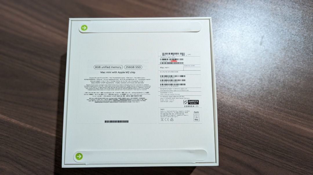 全新未開封Apple Mac Mini M2 (8GB+256GB), 電腦＆科技, 手提電腦