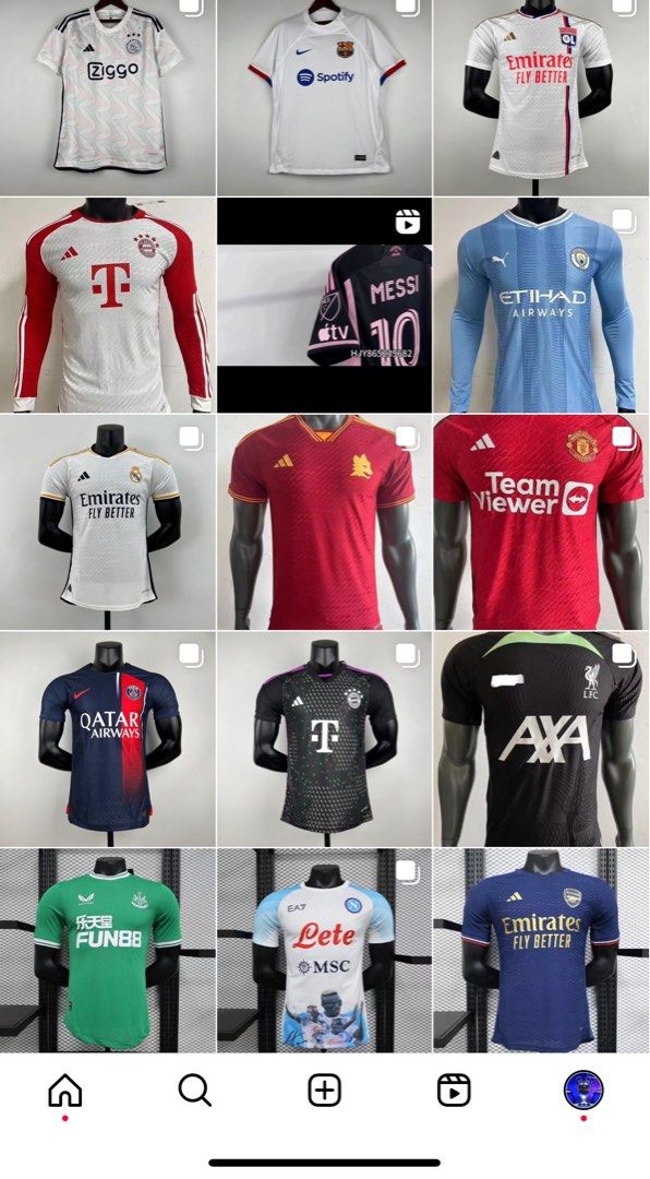 Selling many soccer jerseys with free customization Men s