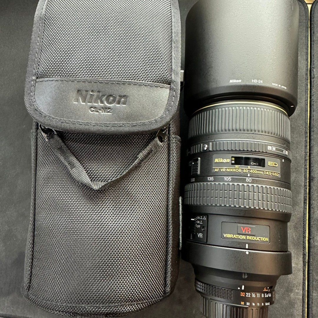 外觀極新淨Nikon AF-S 80-400mm f4.5-5.6 D VR 80-400, 攝影器材, 鏡頭