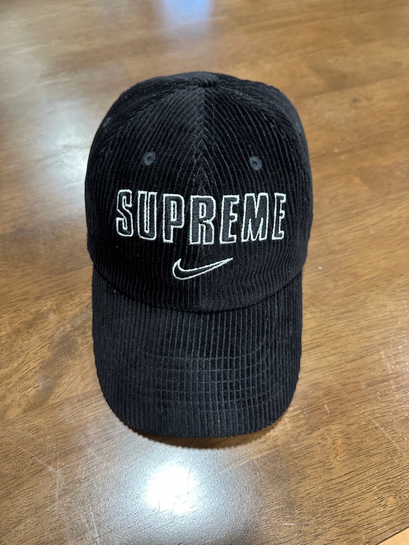 二手Supreme Nike Arc Corduroy 6 Panel Cap 帽子老帽棒球帽燈芯絨可