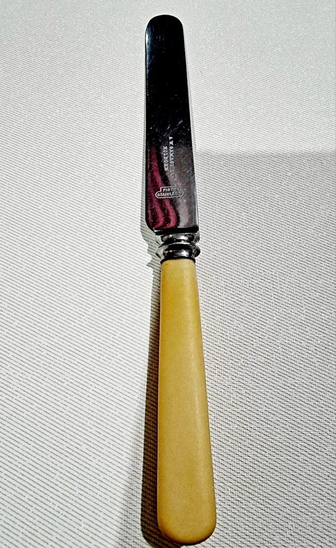Antique Knife from A. W. Gamage LTD. (Category: Vintage Collectibles) located in Mandaluyong City. Submitted by selleyo (Listing ID 1249085379, Image 3). Description: Grab your chance to own a Piece of History with an A. W. Gamage LTD. Antique Knife Made of Stainless Steel and Ivorine Handle from Holborn London. Estimated Manufacturing Date was (1878 until its closing year 1972)... with Free 1 Brown Velvet Case Case....