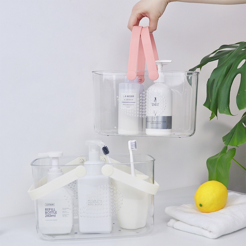 Acrylic Basket Bathroom Toiletries Shower Storage Organizer, Furniture