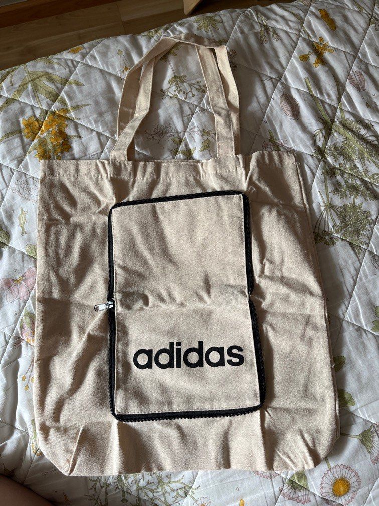 Adidas eco foldable cotton bag NEW