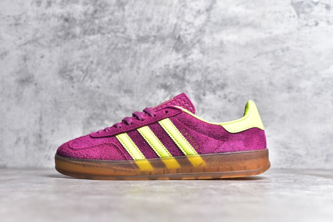 Adidas Gazelle Indoor Shoes Pink Yellow shoes
