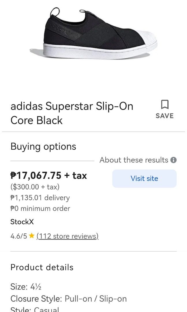 adidas superstar slip on Women s Fashion Footwear Flats