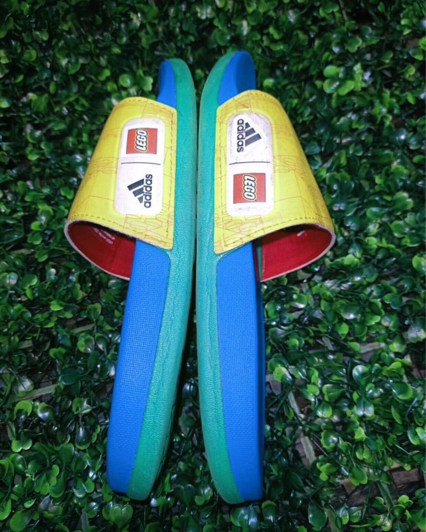 Adidas x Lego Slides, Women's Fashion, Footwear, Slippers and slides on  Carousell