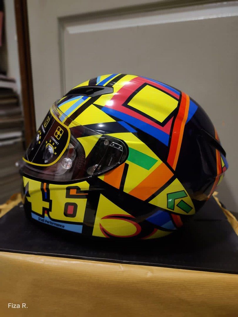 Casco agv veloce 2025 s rossi soleluna 2017
