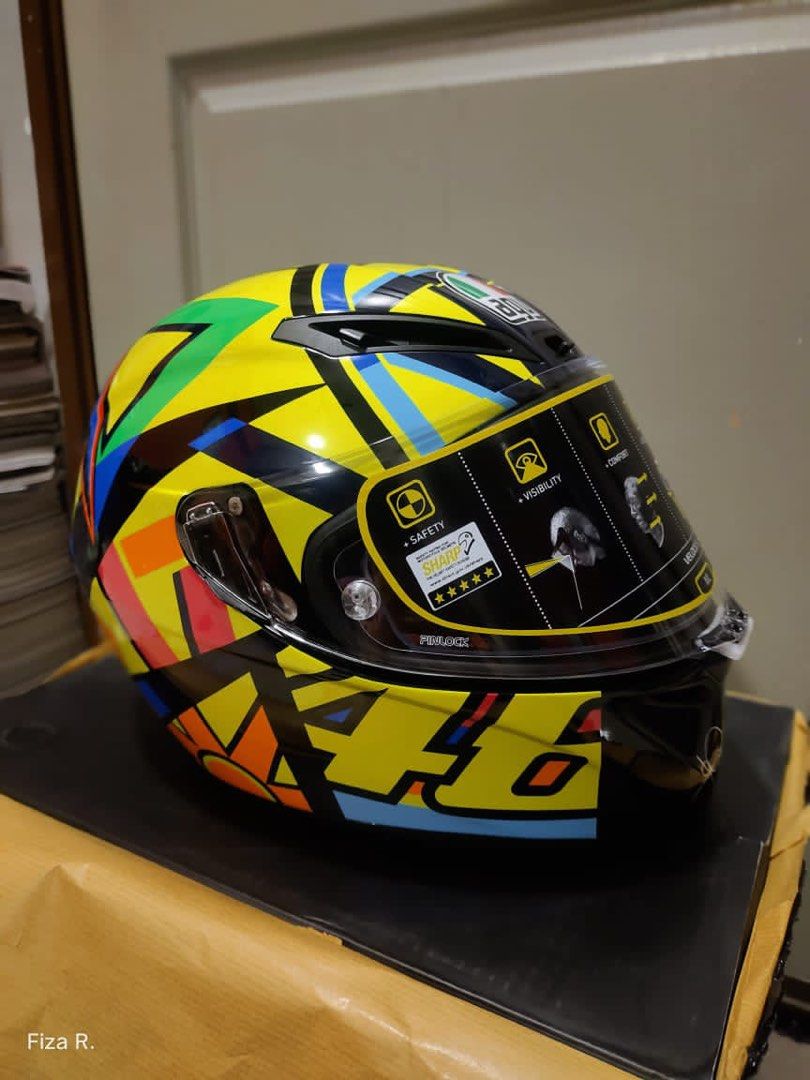 Casco agv veloce deals s rossi soleluna 2017
