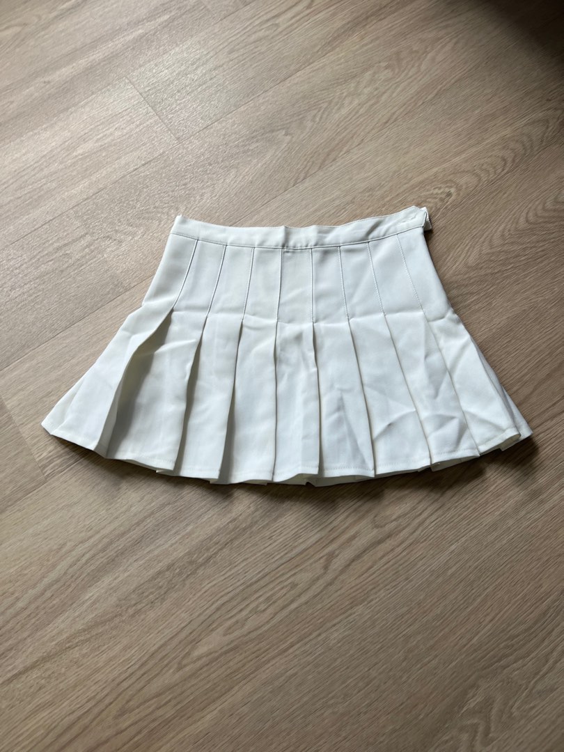 American Apparel Authentic White Tennis Skirt Women s Fashion