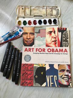 Art for Obama Book with Prang water color and touchfive markers