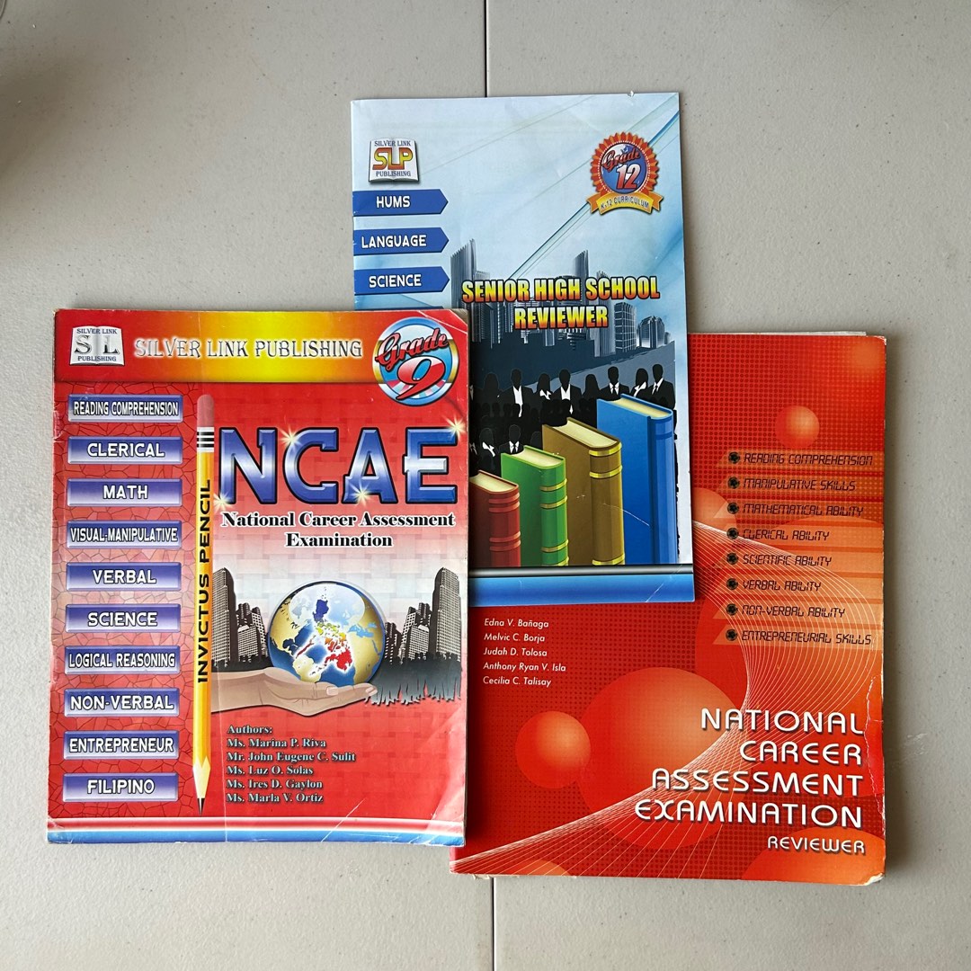 GET 3 FOR 460 ASSESSMENT AND REVIEWERS FOR NCAE & SENIOR HIGH SCHOOL