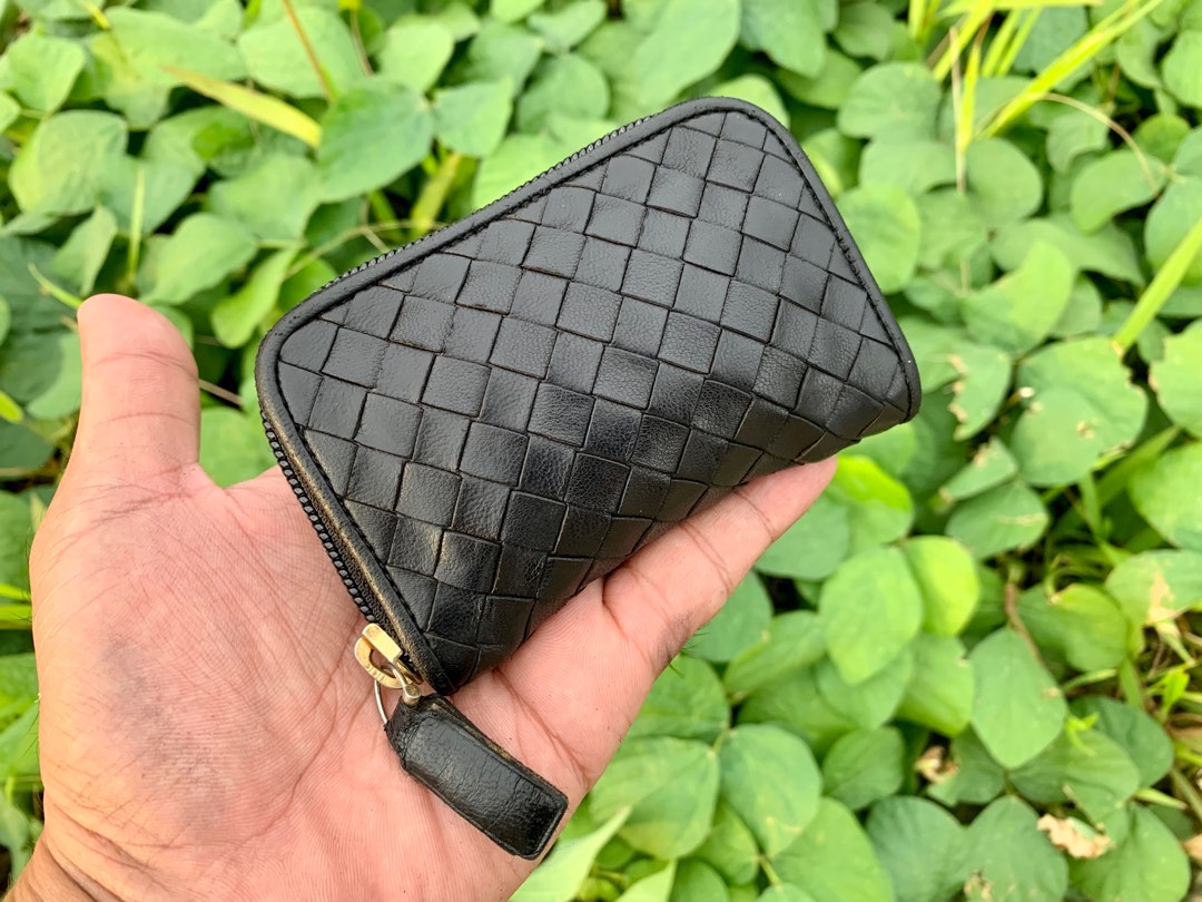 Bottega Veneta Intrecciato Zipped Card Case