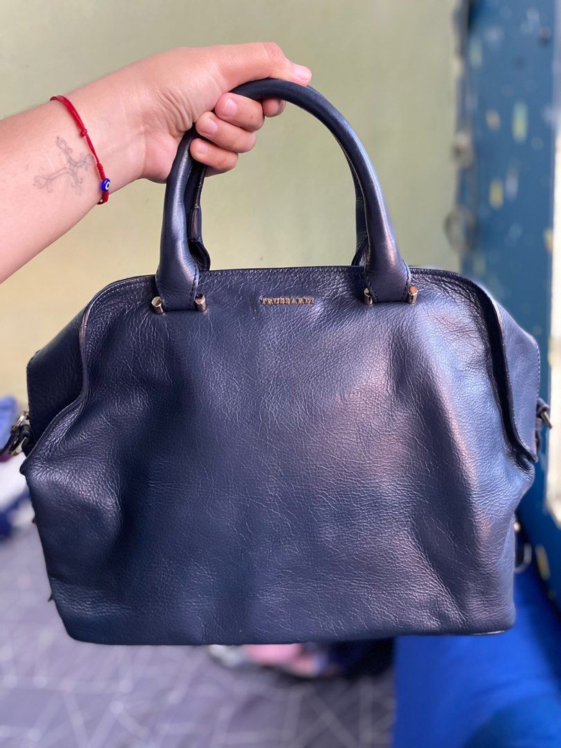 Authentic TRUSSARDI with sling (Category: Luxury Bags & Wallets) located in Meycauayan. Submitted by thriftyhaven2023 (Listing ID 1249187305, Image 2). Description: Guaranteed authentic Normal signs of usage only Medium size with sling.