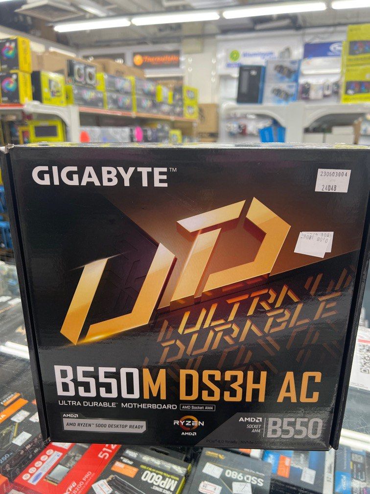 Gigabyte B550M DS3H AC AM4 Micro-ATX Motherboard