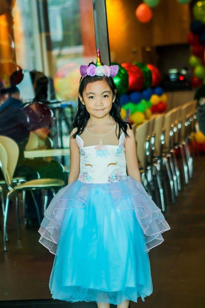 Unicorn birthday online dress girl