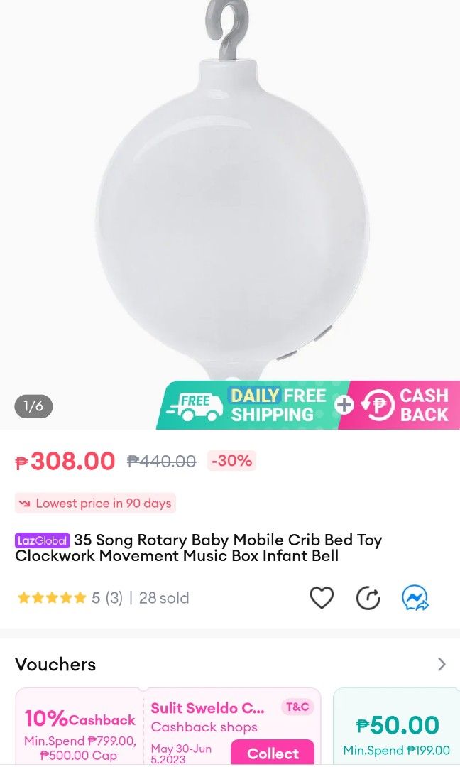 Baby Mobile Rotary Music Player on Carousell