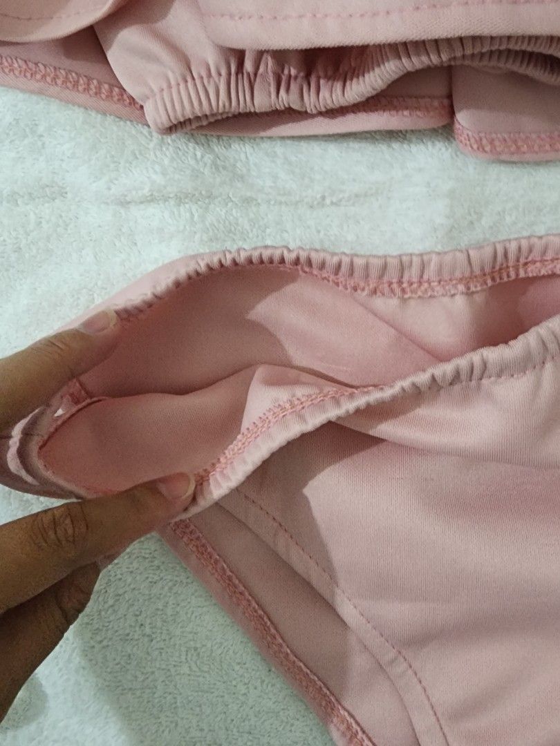 Baby Pink off shoulder two piece (Category: Bikinis & Swimsuits) located in Makati City. Submitted by hellochaa (Listing ID 1249247610, Image 3). Description: Used once only maganda yung tahi.