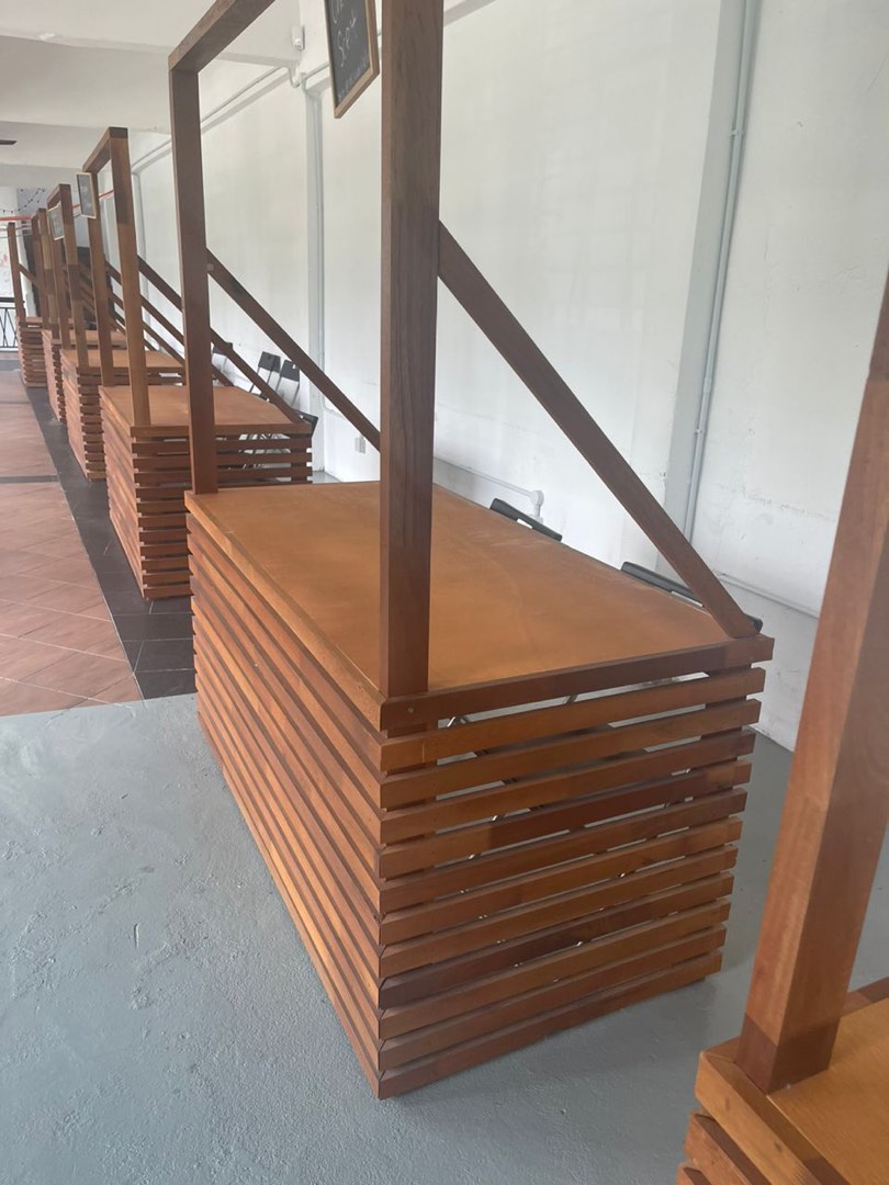 Bazaar / booth wooden tables, Furniture & Home Living, Furniture